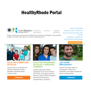 healthy rhode portal